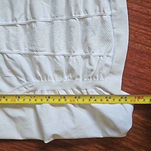 Athleta's Fastest Track Tank Seamless Racerback Ruched Front Back White XS - Picture 9 of 11